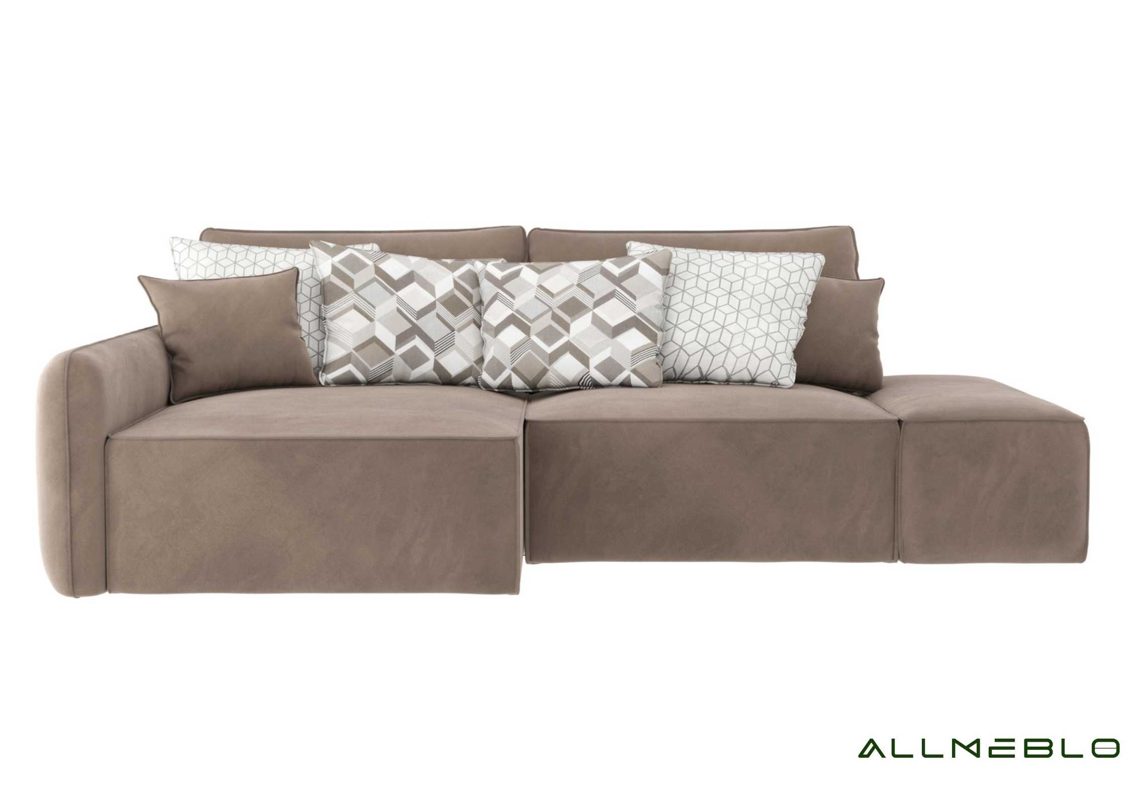 Brązowy narożnik modułowy